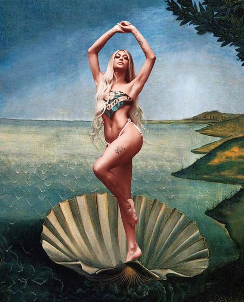 Pabllo Vittar em obra de arte